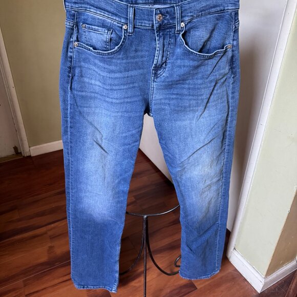 7FOR ALL MANKIND AUSTIN JEANS SZ 30/32 STRETCH STRAIGHT EUC - Picture 8 of 8